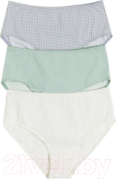 Изображение товара Комплект женских трусов Mark Formelle 412075-3 (р.110, зеленая полоска)