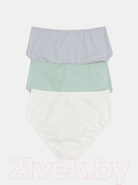 Изображение товара Комплект женских трусов Mark Formelle 412075-3 (р.110, зеленая полоска)