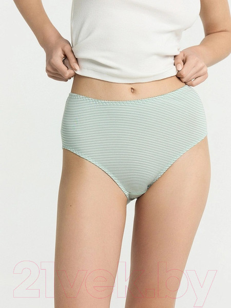 Изображение товара Комплект женских трусов Mark Formelle 412075-3 (р.110, зеленая полоска)