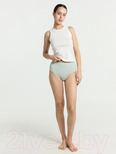 Изображение товара Комплект женских трусов Mark Formelle 412075-3 (р.110, зеленая полоска)