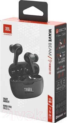Изображение товара Беспроводные наушники JBL Wave Beam / WBEAMBLK (черный)