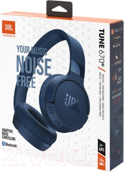 Изображение товара Беспроводные наушники JBL Tune 670NC / T670NCBLU (синий)