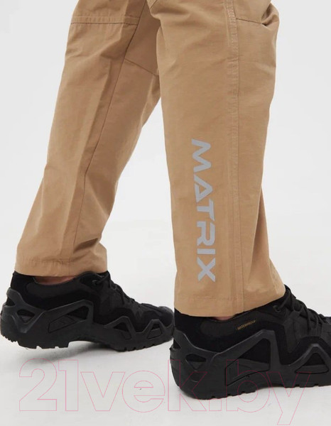 Изображение товара Штаны для охоты и рыбалки Huntsman Матрица Nylon Cotton летние Рип-Стоп Песок (р-р 48-50/176)