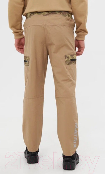 Изображение товара Штаны для охоты и рыбалки Huntsman Матрица Nylon Cotton летние Рип-Стоп Песок (р-р 52-54/182)