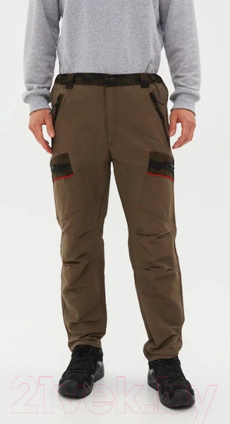 Изображение товара Штаны для охоты и рыбалки Huntsman Матрица Nylon Cotton летние Хаки CN001 (р-р 48-50/176)