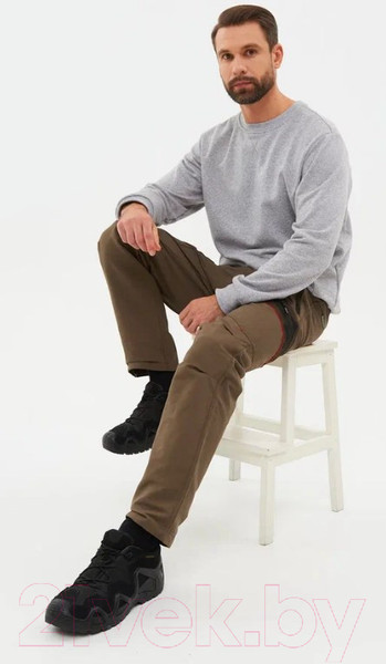 Изображение товара Штаны для охоты и рыбалки Huntsman Матрица Nylon Cotton летние Хаки CN001 (р-р 48-50/176)