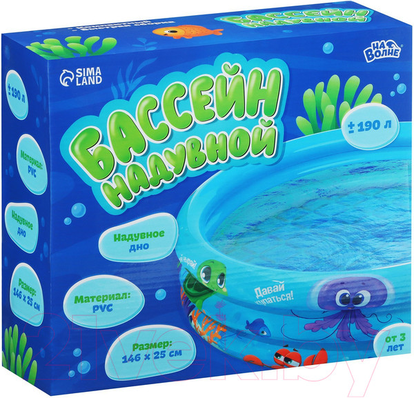 Изображение товара Надувной бассейн На волне Морской мир / 9404077 