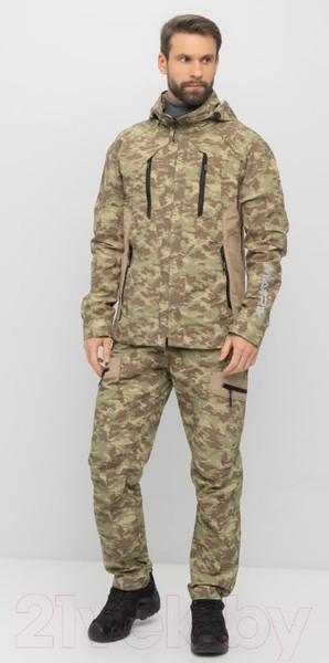 Изображение товара Костюм для охоты и рыбалки Huntsman Матрица Nylon Cotton летний Рип-Стоп КМФ MV23 (р-р 48-50/182-188)