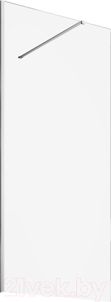 Изображение товара Душевая стенка Allen Brau Infinity 1 3.21013.BA / 323805 (серебро браш)