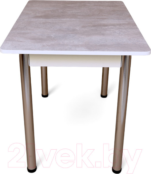 Изображение товара Обеденный стол СВД Юнио 100x60 / 054.П16.Х (бетон/хром)