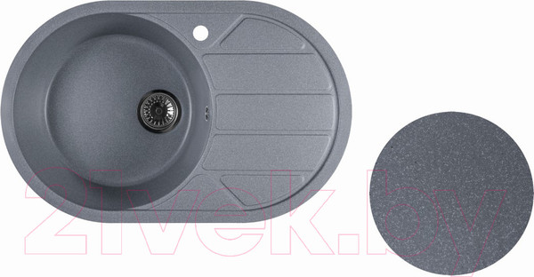 Изображение товара Мойка кухонная Marblan Elon L (серебристый)