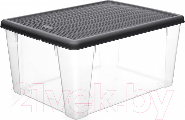 Изображение товара Контейнер для хранения Эльфпласт Elegance / ЕР626 (14л, графитовый)