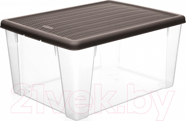 Изображение товара Контейнер для хранения Эльфпласт Elegance / ЕР626 (14л, коричневый)