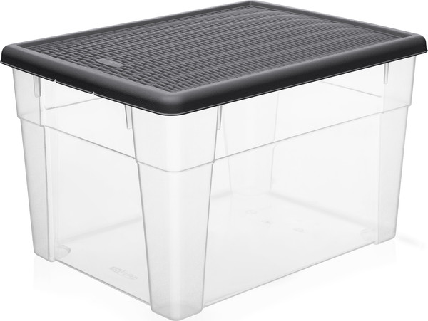 Изображение товара Контейнер для хранения Эльфпласт Elegance / ЕР627 (20л, графитовый)