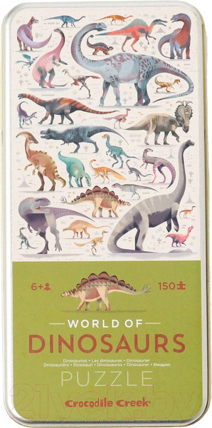 Изображение товара Пазл Crocodile Creek Мир динозавров / 43101