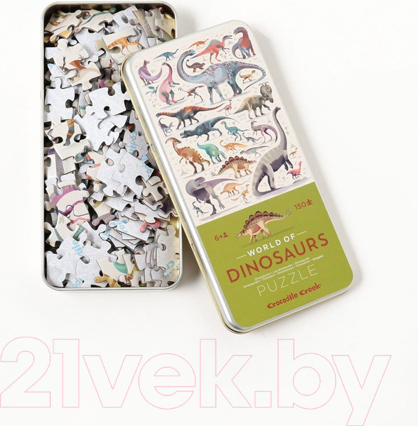 Изображение товара Пазл Crocodile Creek Мир динозавров / 43101