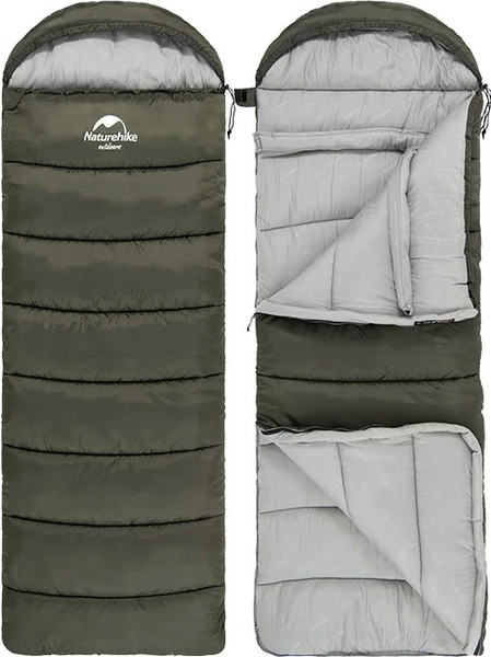 Изображение товара Спальный мешок Naturehike Series Twine Cotton U250 U / 6927595767214L (зеленый)
