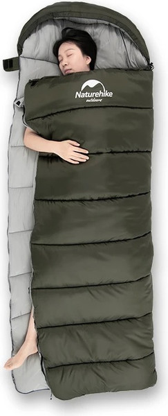 Изображение товара Спальный мешок Naturehike Series Twine Cotton U250 U / 6927595767214L (зеленый)