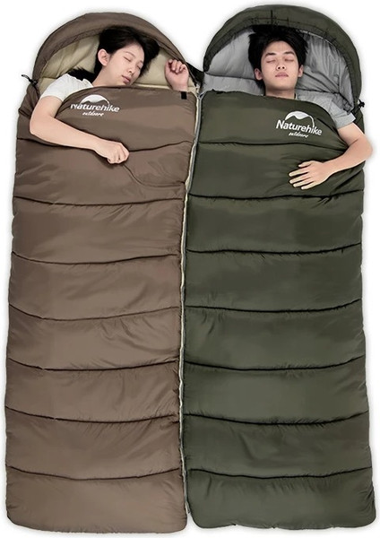 Изображение товара Спальный мешок Naturehike Series Twine Cotton U250 U / 6927595767214L (зеленый)