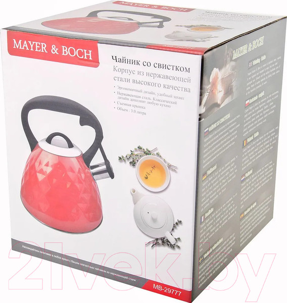 Изображение товара Чайник со свистком Mayer&Boch 29777