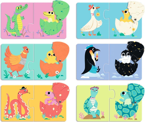 Изображение товара Развивающая игра Djeco Забавные скорлупки / DJ08193