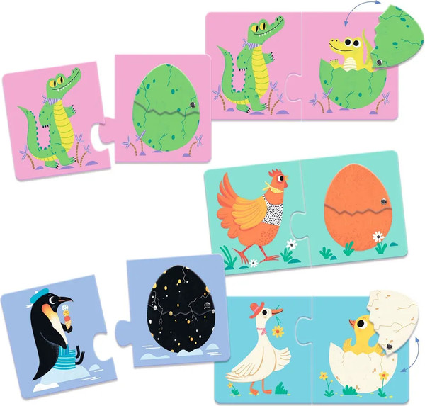 Изображение товара Развивающая игра Djeco Забавные скорлупки / DJ08193