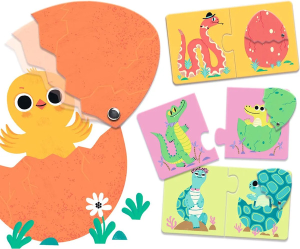 Изображение товара Развивающая игра Djeco Забавные скорлупки / DJ08193