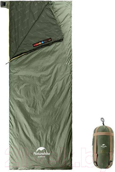 Изображение товара Спальный мешок Naturehike NH21MSD09  LW180 / 6927595777961L (XL, зеленый )