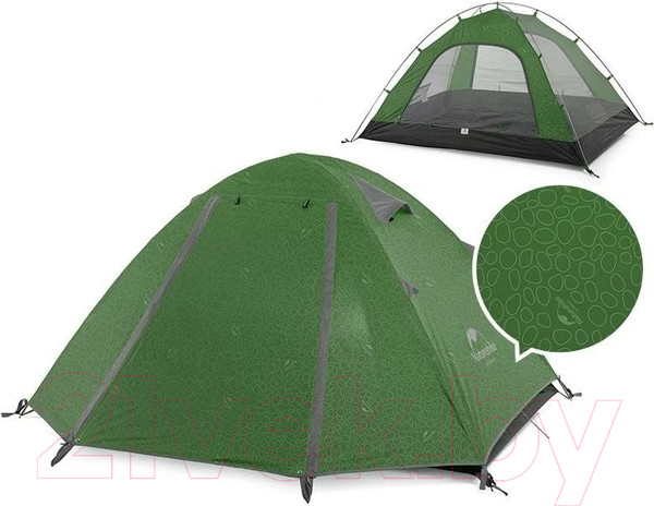 Изображение товара Палатка Naturehike P-Series NH18Z022-P 210T/65D / 6927595762622 (зеленый)