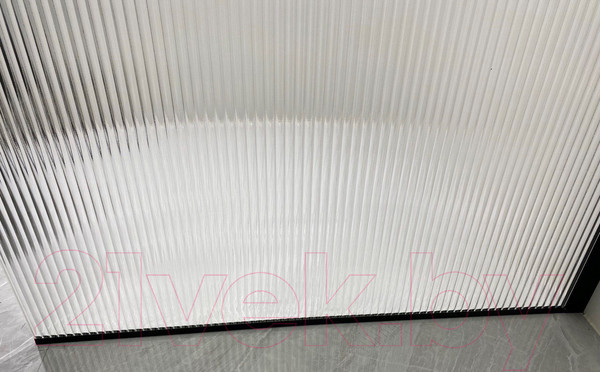 Изображение товара Душевая стенка Adema Риббер 120 Walk-In (черный)