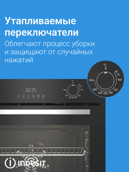 Изображение товара Электрический духовой шкаф Indesit IFE 4841 J BL