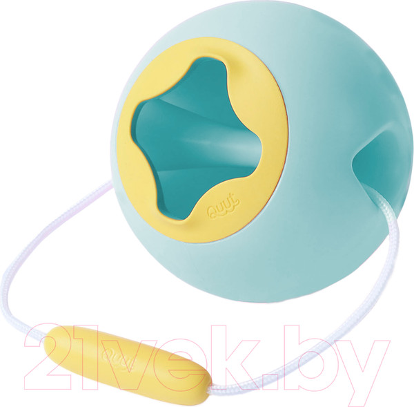 Изображение товара Ведерко для игры в песочнице Quut Mini Ballo / 172383 (синий/желтый)
