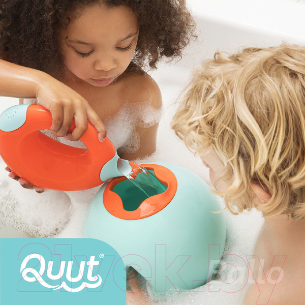 Изображение товара Ведерко для игры в песочнице Quut Mini Ballo / 172383 (синий/желтый)