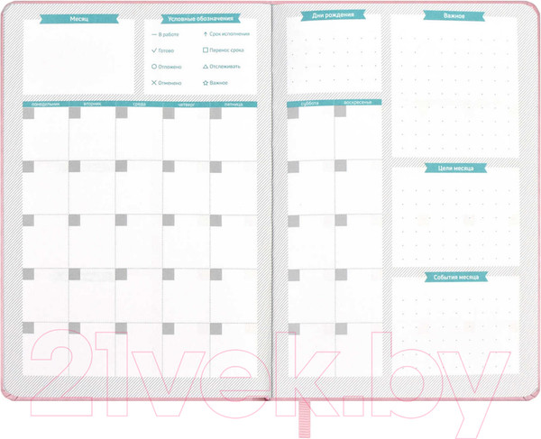 Изображение товара Планинг Феникс+ Плонже / 66489 (розовый)
