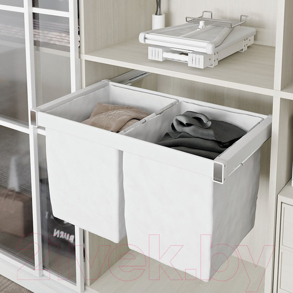 Изображение товара Корзина выдвижная для шкафа Starax S-6794-W (белый)
