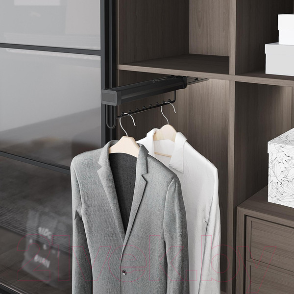 Изображение товара Вешалка выдвижная Starax S-6724-A (антрацит)