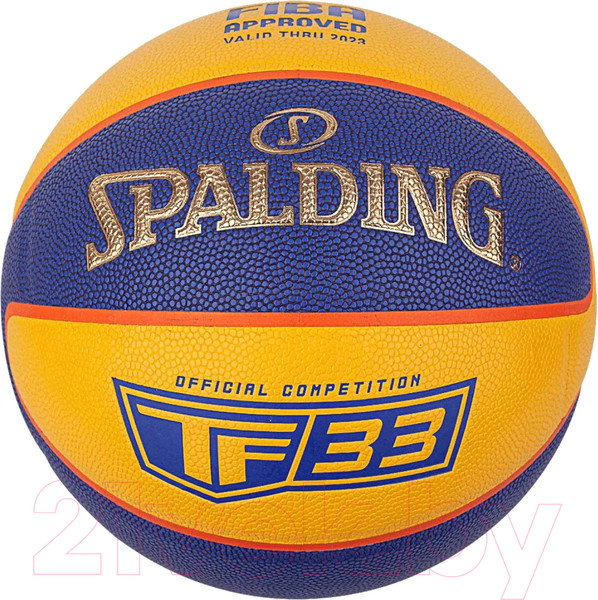 Изображение товара Баскетбольный мяч Spalding TF-33 Gold / 76862z (размер 6, синий/желтый)