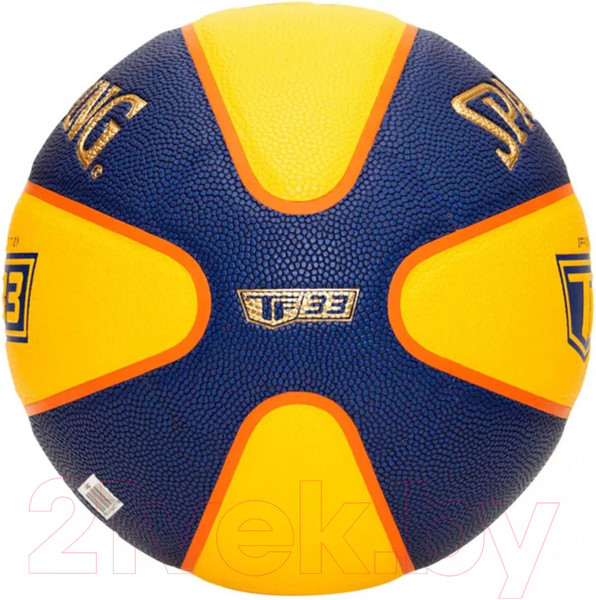 Изображение товара Баскетбольный мяч Spalding TF-33 Gold / 76862z (размер 6, синий/желтый)