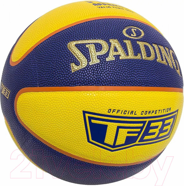 Изображение товара Баскетбольный мяч Spalding TF-33 Gold / 76862z (размер 6, синий/желтый)