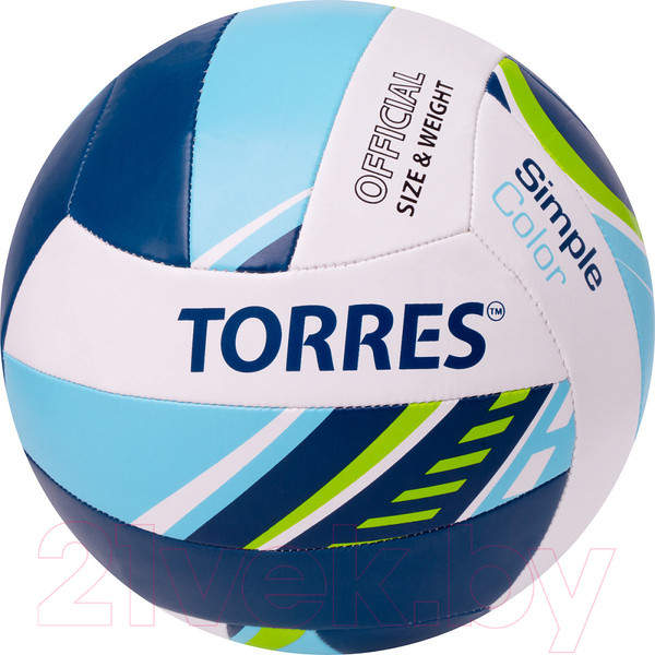 Изображение товара Мяч волейбольный Torres Simple Color / V323115 (размер 5)