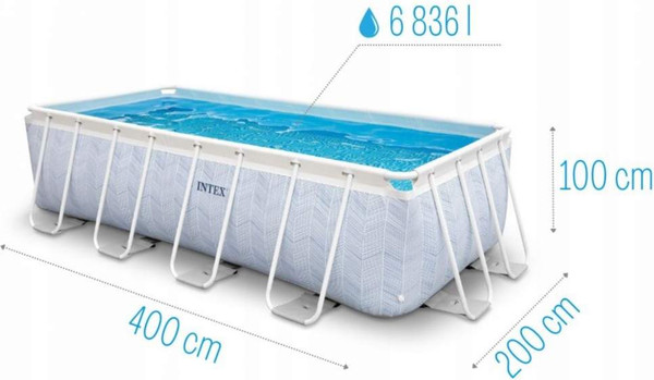 Изображение товара Каркасный бассейн Intex Prism Frame Chevron / 26780 (400х200х100)