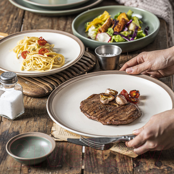 Изображение товара Блюдо AksHome Sand Edge 21.5x2.8 (белый)