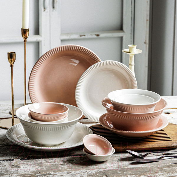 Изображение товара Блюдо AksHome Mulin 21x4 (белый)