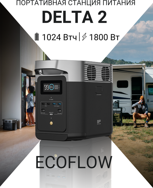 Изображение товара Портативная зарядная станция EcoFlow Delta 2