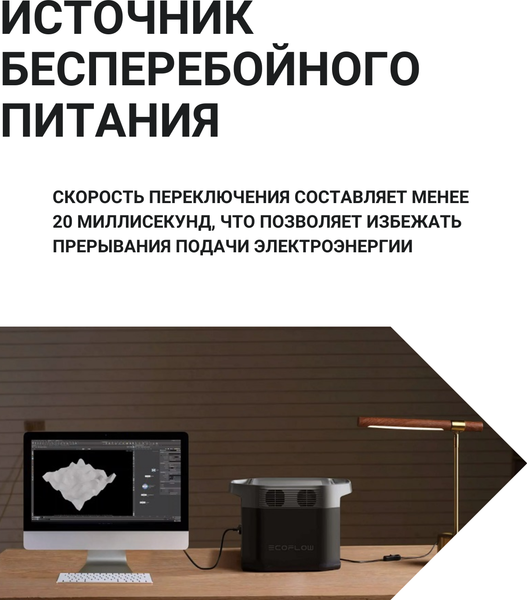 Изображение товара Портативная зарядная станция EcoFlow Delta 2