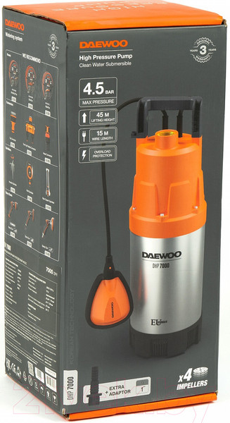 Изображение товара Скважинный насос Daewoo Power DHP 7000