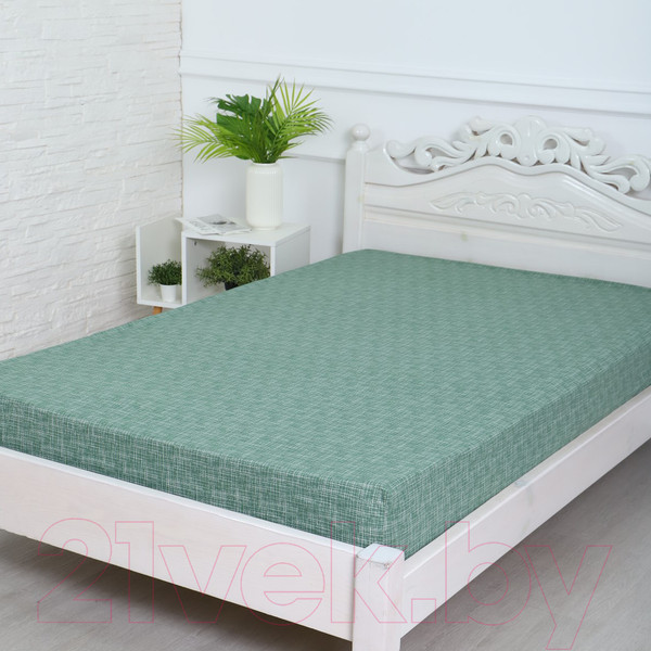 Изображение товара Простыня Атра Контур 160x200x20 / 10416894 (зеленый)