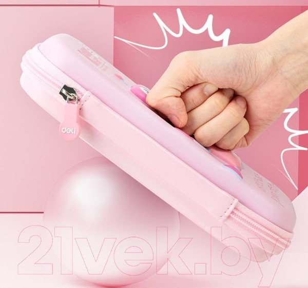 Изображение товара Пенал Deli 67061 (розовый)