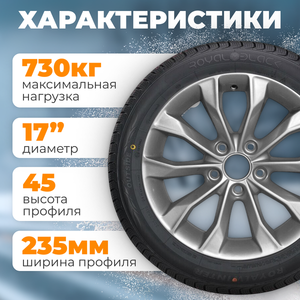 Изображение товара Зимняя шина ROYAL BLACK Royal Winter 235/45R17 97H XL