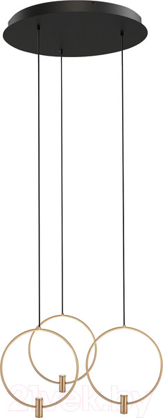 Изображение товара Люстра Евросвет 50257/3 LED  (черный/латунь)